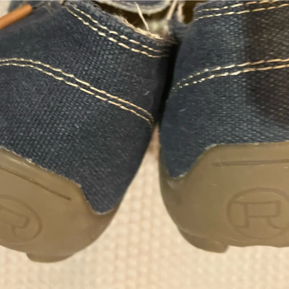 Roper Denim Driving Shoe Flat Slip-On Shoes, Size 6.5, Nearly New - Picture 5 of 6